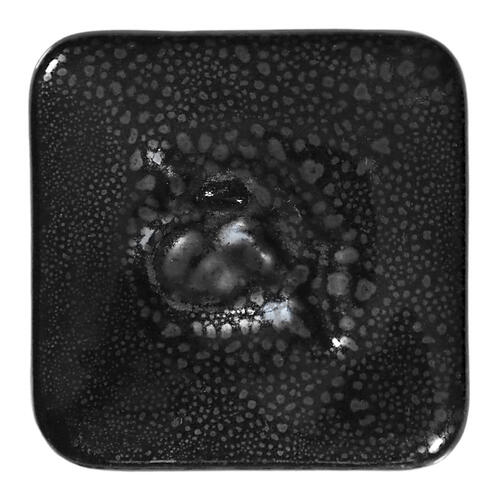 Abbots Midfire Brushable Glaze Black Oilspot — example fired result