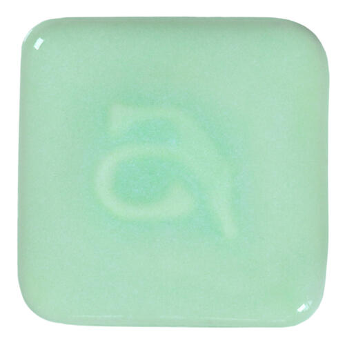 Abbots Midfire Brushable Glaze Celadon — example fired result