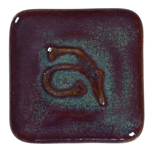 Abbots Midfire Brushable Glaze Tenmoku — example fired result