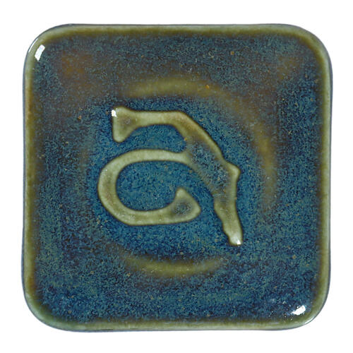 Abbots Midfire Brushable Glaze Titirangi — example fired result