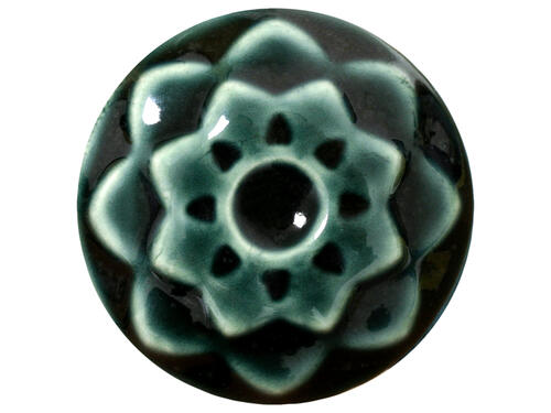 Amaco Celadon Midfire Brushable Glaze C-49 Rainforest — example fired result