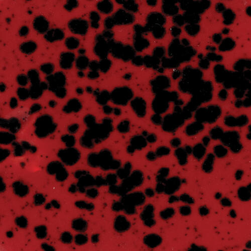 Mayco Jungle Gems Lowfire Brushable Glaze CG-984 Ladybug — example fired result