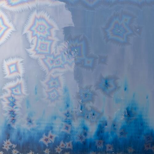 Amaco Cosmos Midfire Brushable Glaze CO-21 Galactic Glacier — example fired result