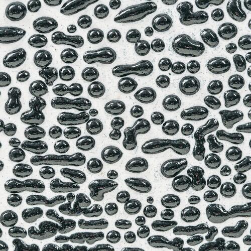 Amaco Crawls Brushable Glaze CR-1 Black — example fired result