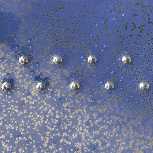 Amaco Potters Choice Midfire Brushable Glaze PC-11 Blue Spark — example fired result
