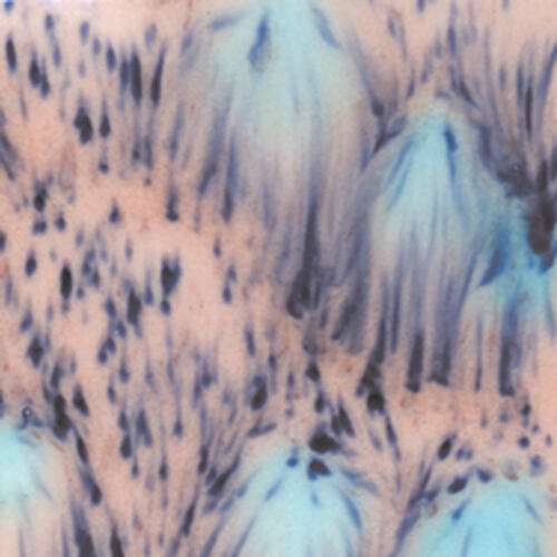 Mayco Jungle Gems Lowfire Brushable Glaze S-2702 Northern Lights — example fired result