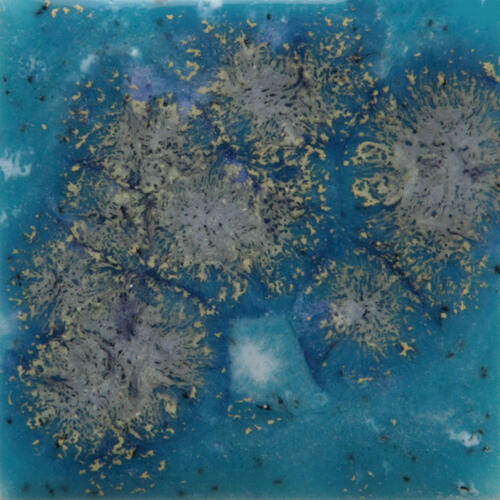 Mayco Jungle Gems Lowfire Brushable Glaze S-2711 Tahiti Grape — example fired result