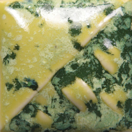 Mayco Stoneware Midfire Brushable Glaze SW-148 Lime Shower — example fired result