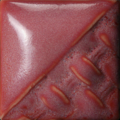 Mayco Stoneware Midfire Brushable Glaze SW-177 Raspberry Mist — example fired result