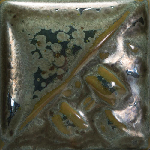 Mayco Stoneware Midfire Brushable Glaze SW-184 Speckled Toad — example fired result