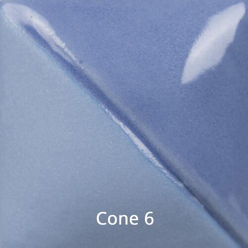 Mayco Fundamental Underglaze UG-002 Sea Blue — example fired result