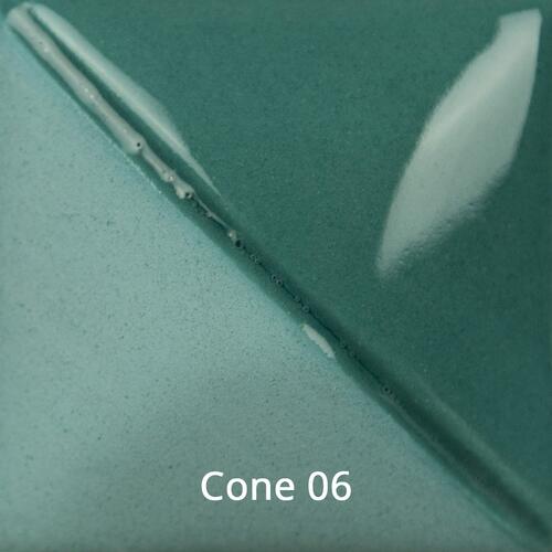 Mayco Fundamental Underglaze UG-091 True Teal — example fired result