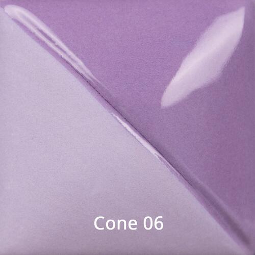 Mayco Fundamental Underglaze UG-093 Wild Violet — example fired result