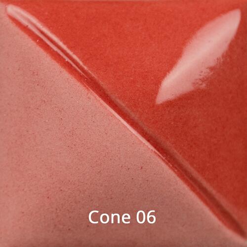 Mayco Fundamental Underglaze UG-207 Flame Red — example fired result