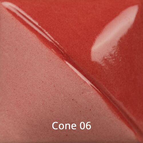 Mayco Fundamental Underglaze UG-208 Dragon Red — example fired result