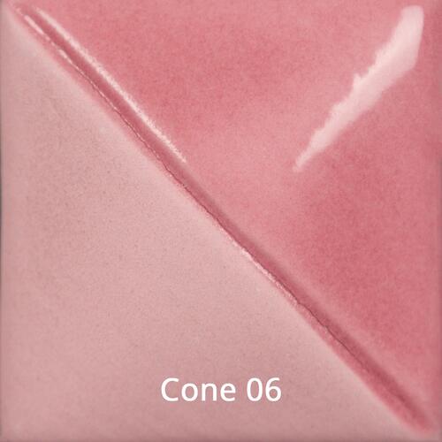 Mayco Fundamental Underglaze UG-224 Rose — example fired result