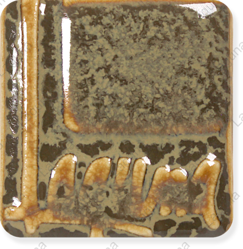 Laguna Mystic Brushable Glaze WC-113 Mojave Dusk — example fired result