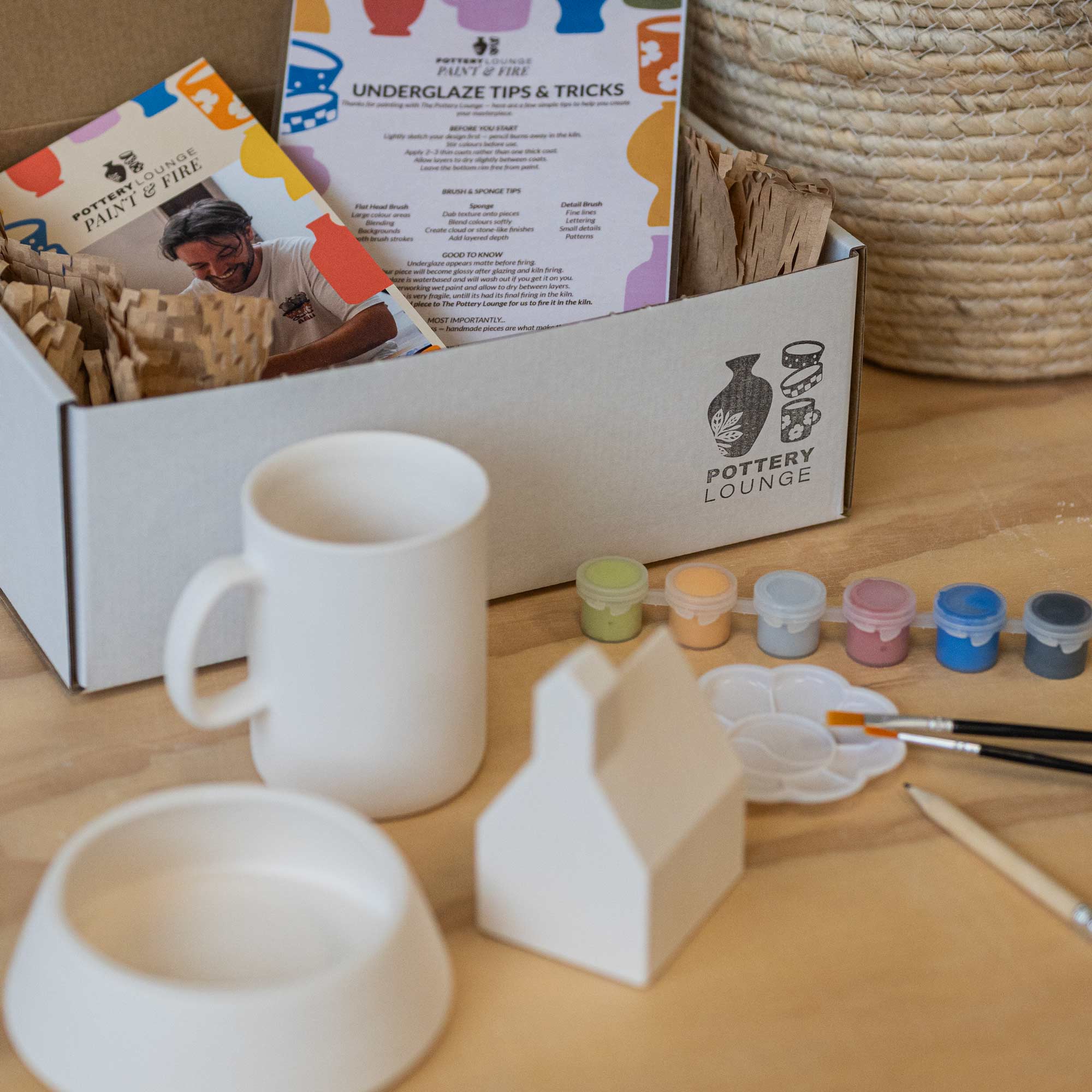 Paint-At-Home Pottery Kit