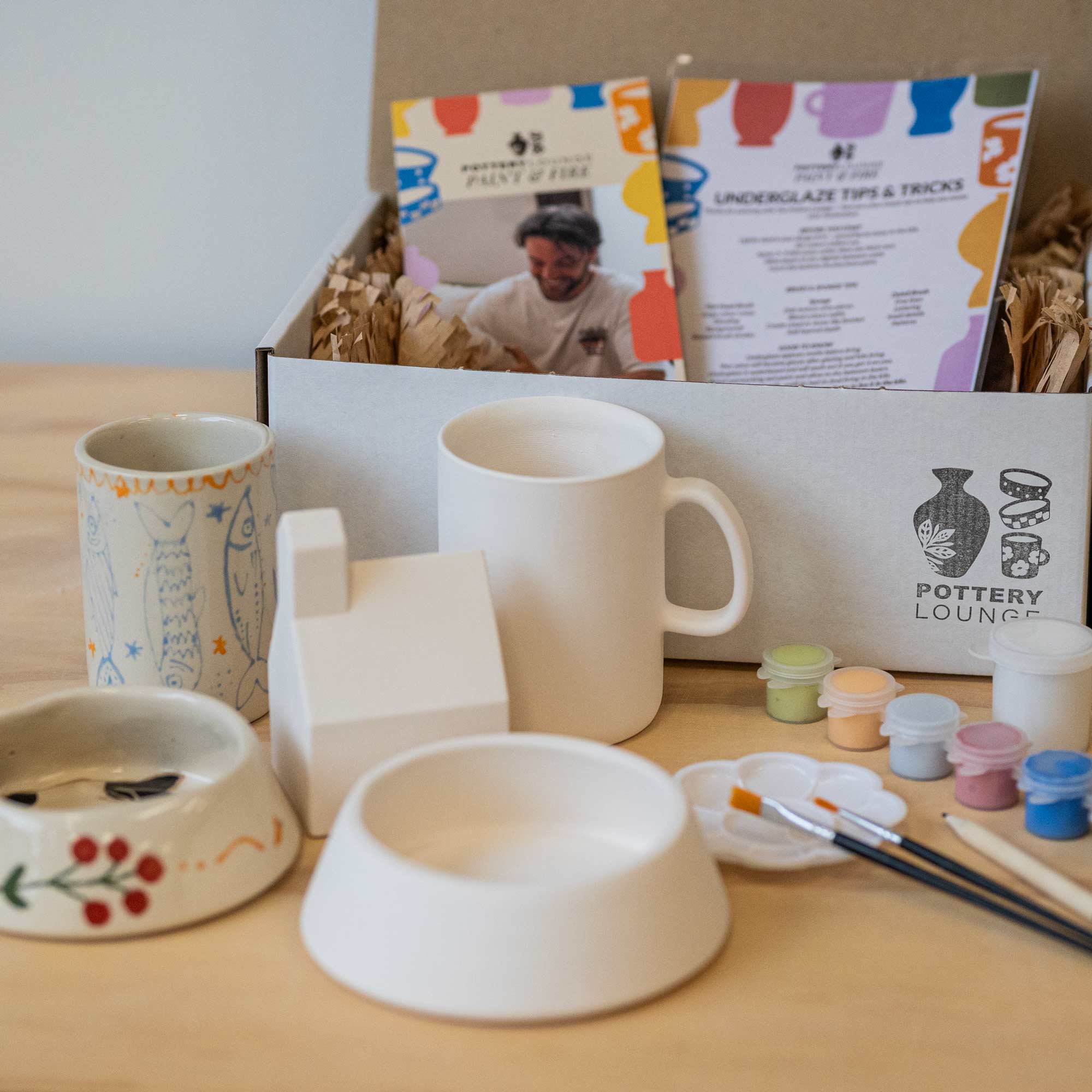 Paint-At-Home Pottery Kit