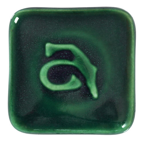 Abbots Midfire Brushable Glaze Jade — example fired result