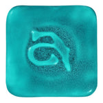 Abbots Midfire Brushable Glaze Turquoise Matte — example fired result