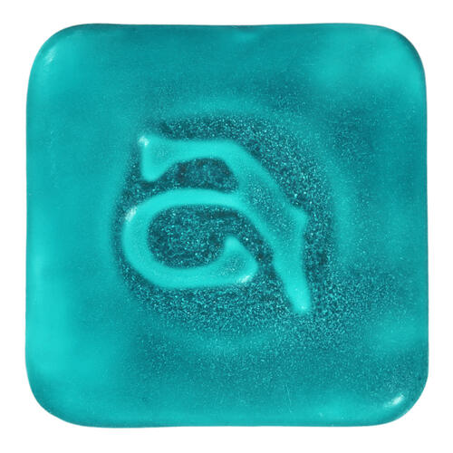 Abbots Midfire Brushable Glaze Turquoise Matte — example fired result