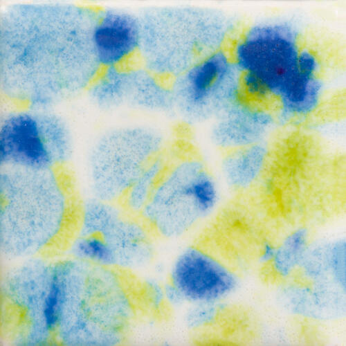 Mayco Jungle Gems Lowfire Brushable Glaze CG-1001 Gogh Iris — example fired result