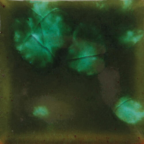 Mayco Jungle Gems Lowfire Brushable Glaze CG-707 Woodland Fantasy — example fired result