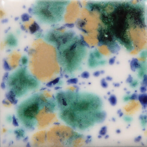 Mayco Jungle Gems Lowfire Brushable Glaze CG-722 Seawind — example fired result