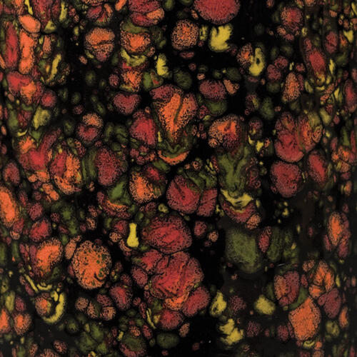 Mayco Jungle Gems Lowfire Brushable Glaze CG-970 Masquerade — example fired result