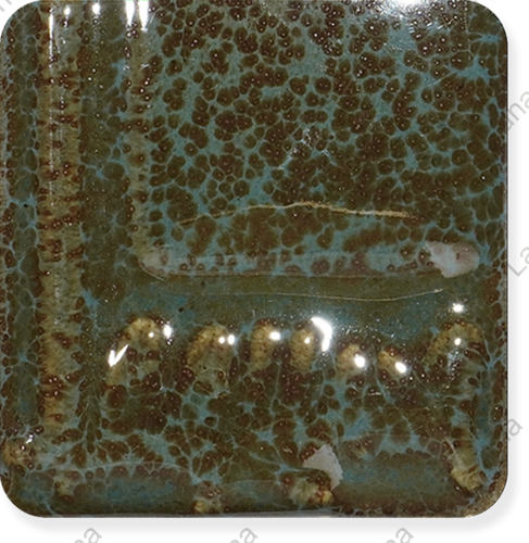Laguna Rainforest Brushable Glaze RG-8 Crocodile Lake — example fired result
