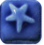 Laguna Moroccan Sand Brushable Glaze MS-20 Royal Blue — example fired result
