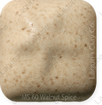 Laguna Moroccan Sand Brushable Glaze MS-60 Walnut Spice — example fired result