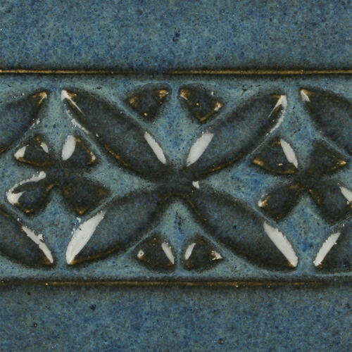 Amaco Potters Choice Midfire Brushable Glaze PC-12 Blue Midnight — example fired result