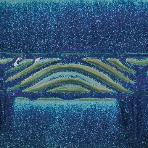 Amaco Potters Choice Midfire Brushable Glaze PC-18 Tuscan Blue — example fired result