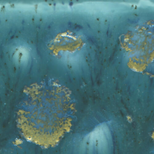Mayco Jungle Gems Lowfire Brushable Glaze S-2712 Monsoon Seas — example fired result