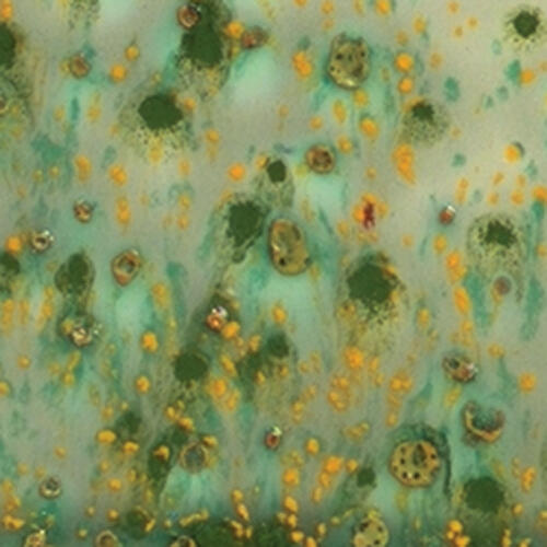 Mayco Jungle Gems Lowfire Brushable Glaze S-2714 Herb Garden — example fired result