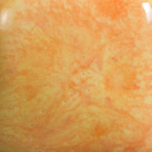 Mayco Jungle Gems Lowfire Brushable Glaze S-2729 Citrus Splash — example fired result