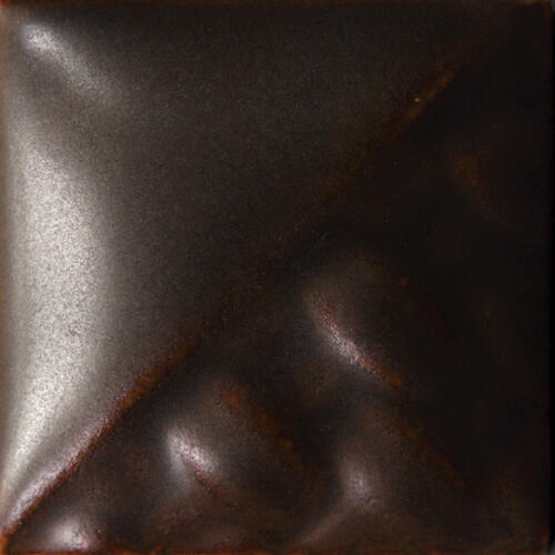 Mayco Stoneware Midfire Brushable Glaze SW-104 Black Walnut — example fired result