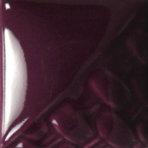 Mayco Stoneware Midfire Brushable Glaze SW-134 Eggplant — example fired result