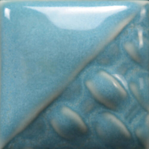 Mayco Stoneware Midfire Brushable Glaze SW-166 Norse Blue — example fired result
