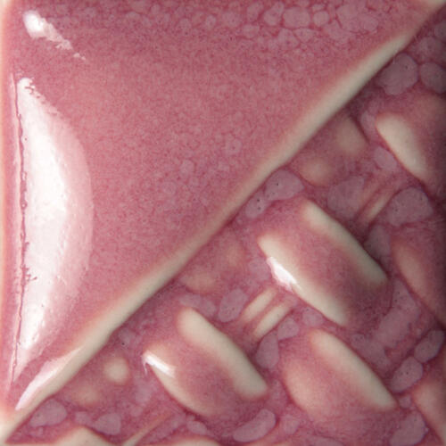 Mayco Stoneware Midfire Brushable Glaze SW-251 Pink Opal — example fired result