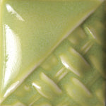 Mayco Stoneware Midfire Brushable Glaze SW-253 Green Opal — example fired result