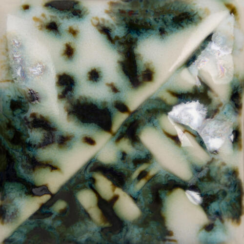 Mayco Stoneware Midfire Brushable Glaze SW-222 Green Jasper — example fired result