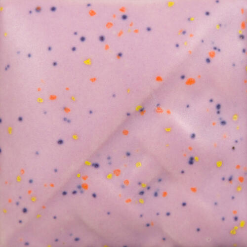 Mayco Stoneware Midfire Brushable Glaze SW-231 Lilac Speck — example fired result