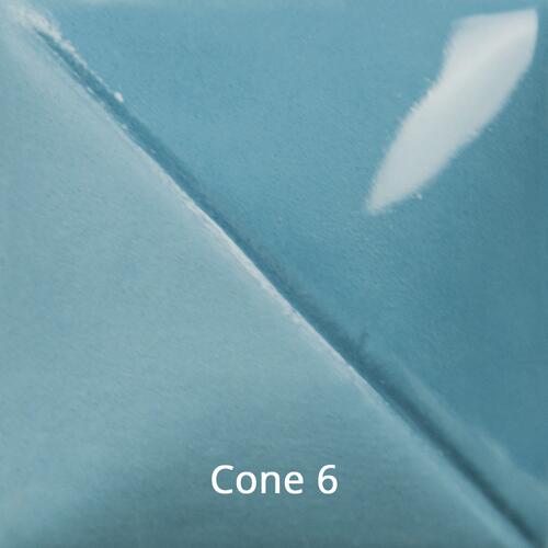 Mayco Fundamental Underglaze UG-019 Electra Blue — example fired result
