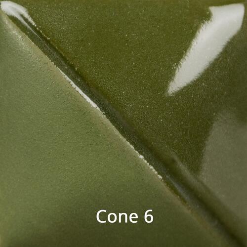 Mayco Fundamental Underglaze UG-021 Leaf Green — example fired result