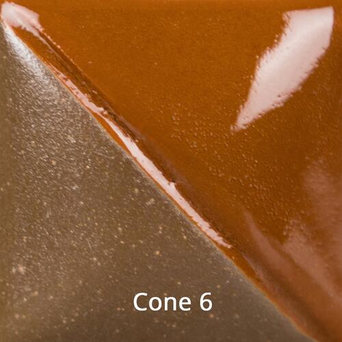 Mayco Fundamental Underglaze UG-031 Chocolate — example fired result