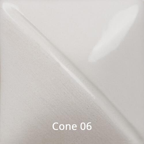 Mayco Fundamental Underglaze UG-051 China White — example fired result