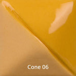 Mayco Fundamental Underglaze UG-203 Squash Yellow — example fired result